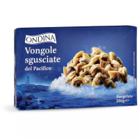Vongole sgusciate e surgelate