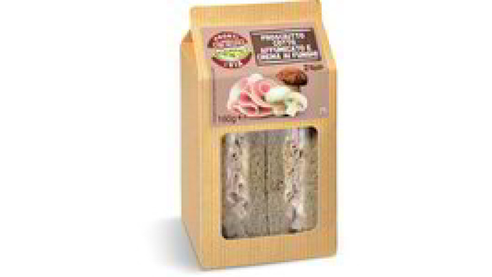 Tramezzino prosciutto cotto e funghi