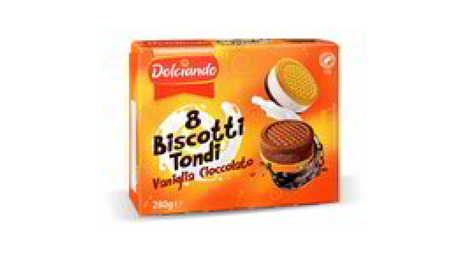 Biscotti Tondi Vaniglia Cacao 8pz 