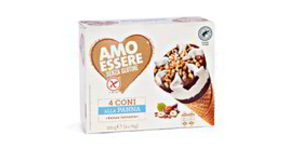 Coni Panna senza Glutine 4pz