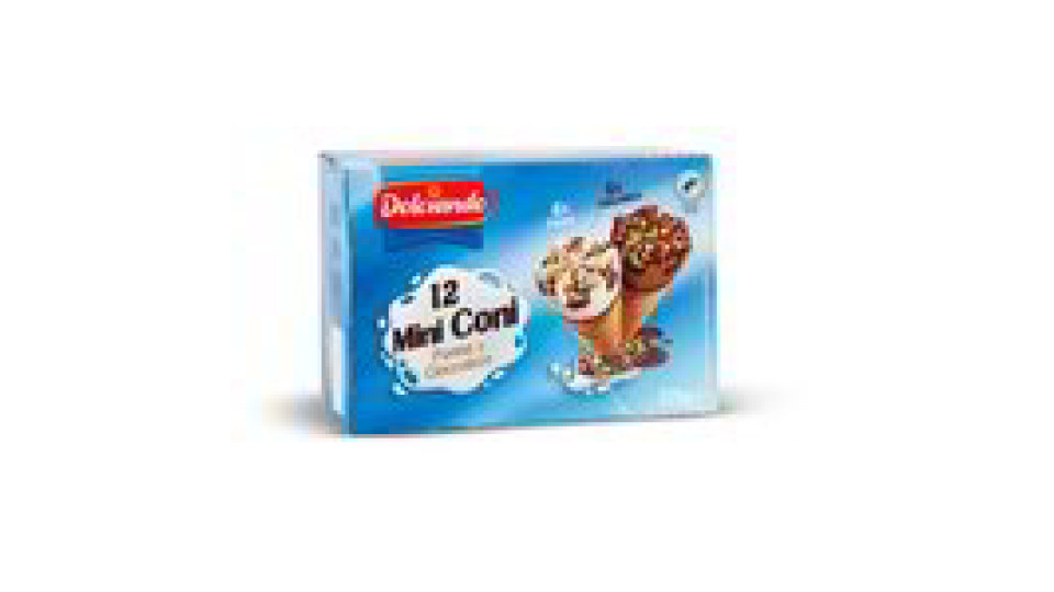12 Mini Coni Panna E Cioccolato 12 X