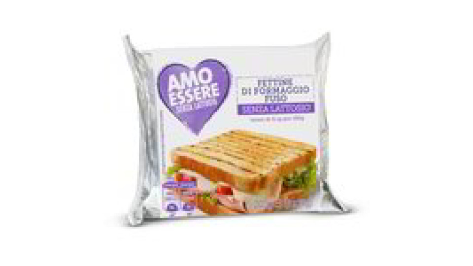 Fettine di formaggio fuso senza lattosio gr 200