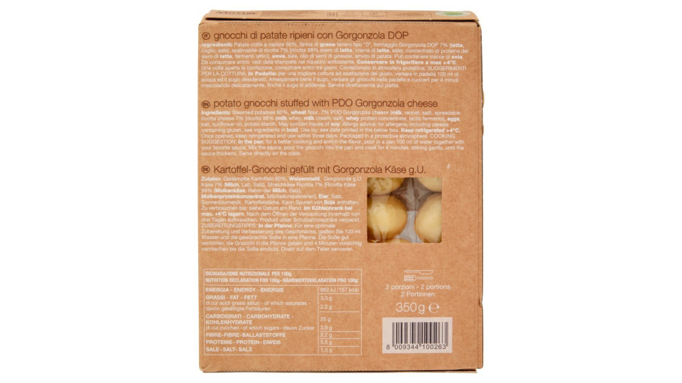 mamma emma gnocchi ripieni con Asiago DOP e funghi porcini