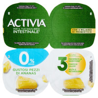 Activia 0% Grassi Ananas in pezzi