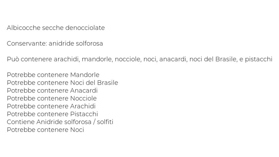 Albicocche Denocciolate