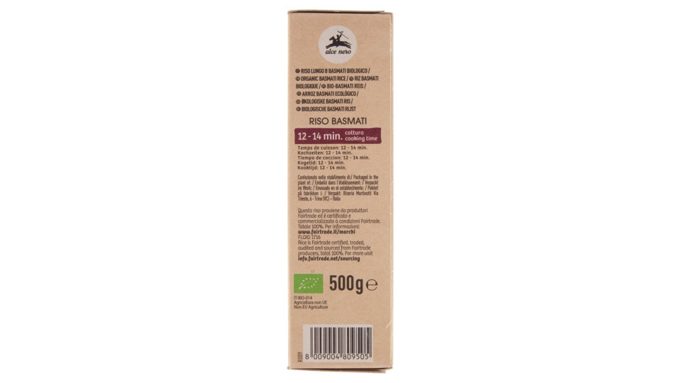 Alce nero Riso Basmati Bio