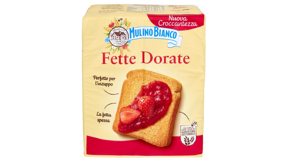 Mulino Bianco - Fette biscottate "Le dorate", 36 fette