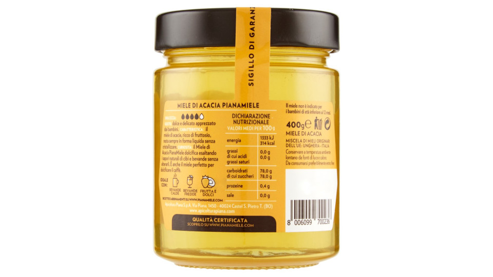 Pianamiele, miele di acacia