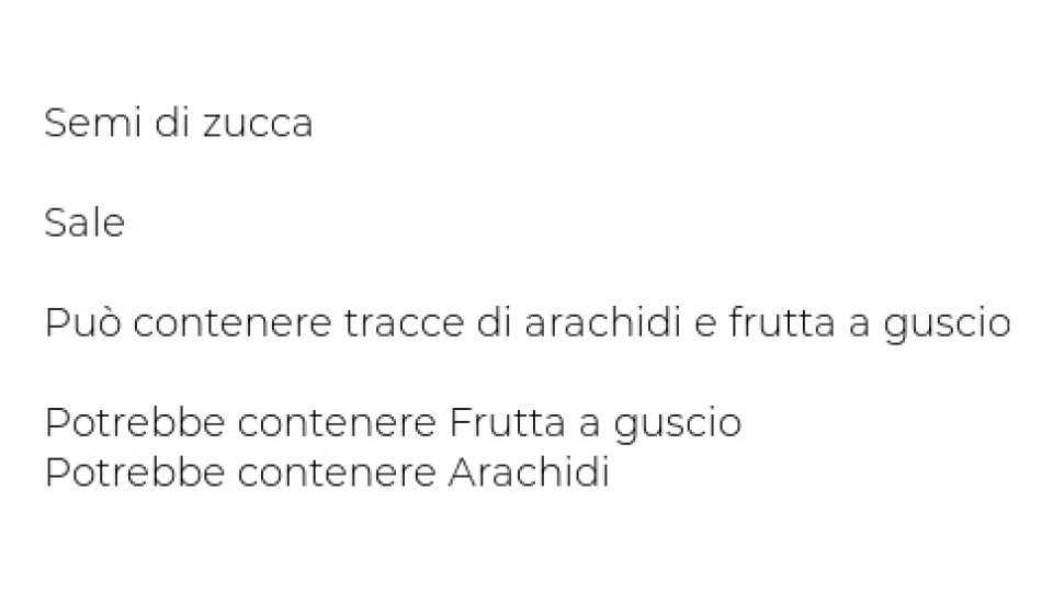 SEMI DI ZUCCA TOSTATI E SALATI