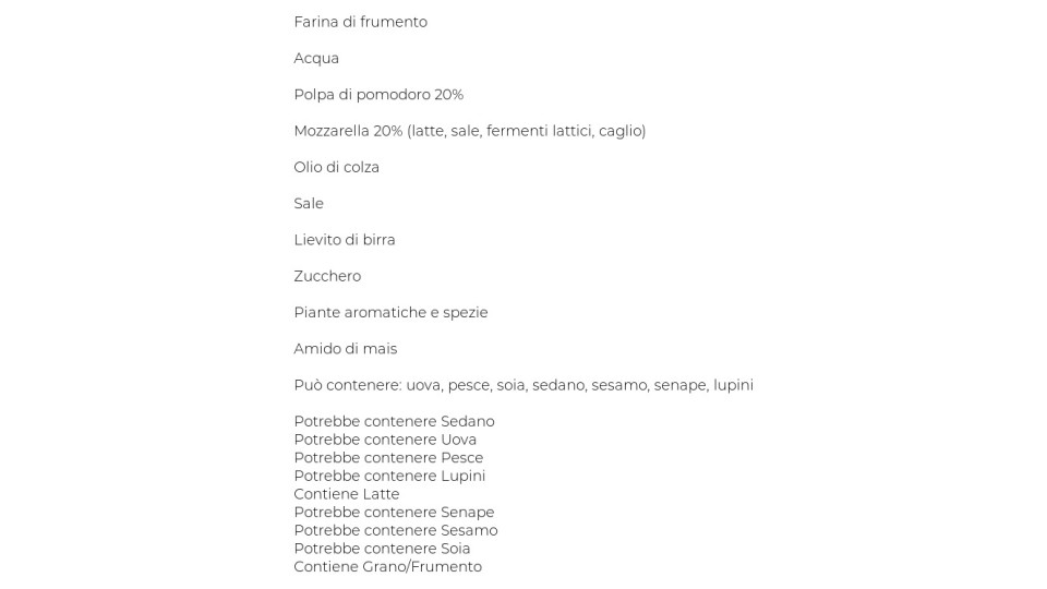 Buitoni, pizza alla Seconda Margherita surgelata