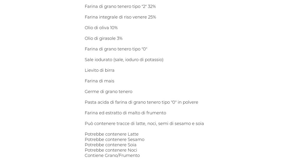 Grissino Riso di Venere