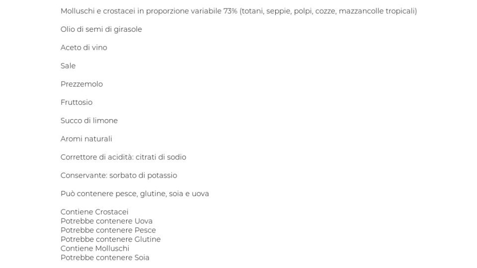 ANTIPASTO DI MARE