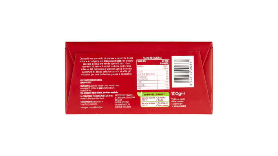 CIOCCOLATO FONDENTE EXTRA 90% CACAO il Viaggiator Goloso