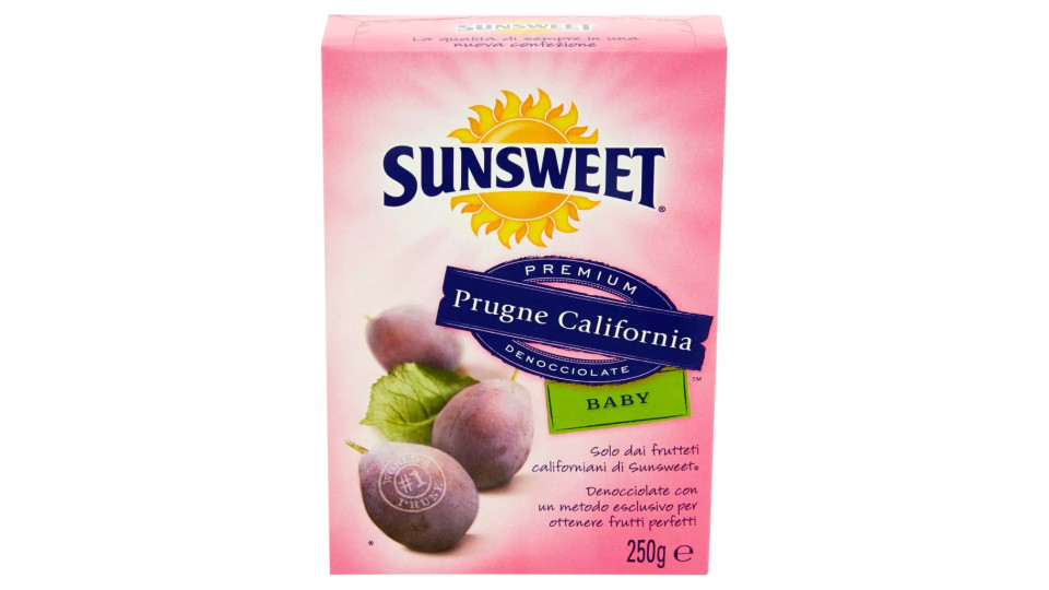 Sunsweet, prugne California premium denocciolate in tubo