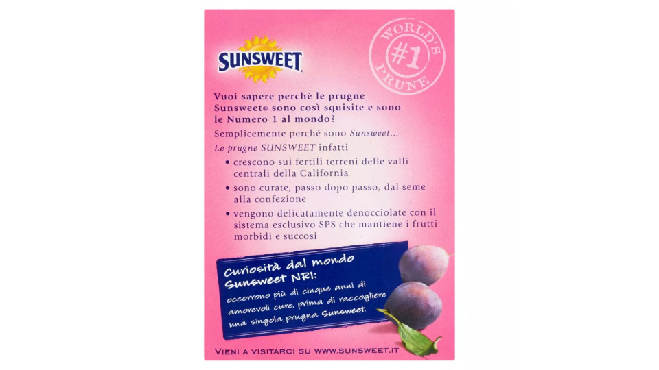 Sunsweet, prugne California premium denocciolate in tubo
