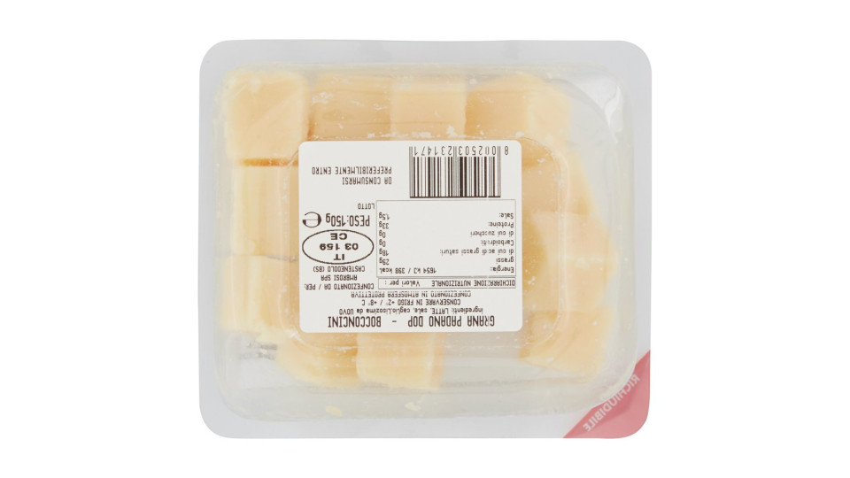 Bocconcini grana padano dop gr 150