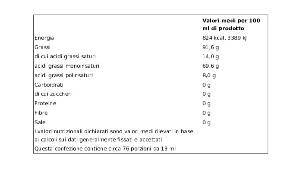 Olio extra vergine di oliva lt 1