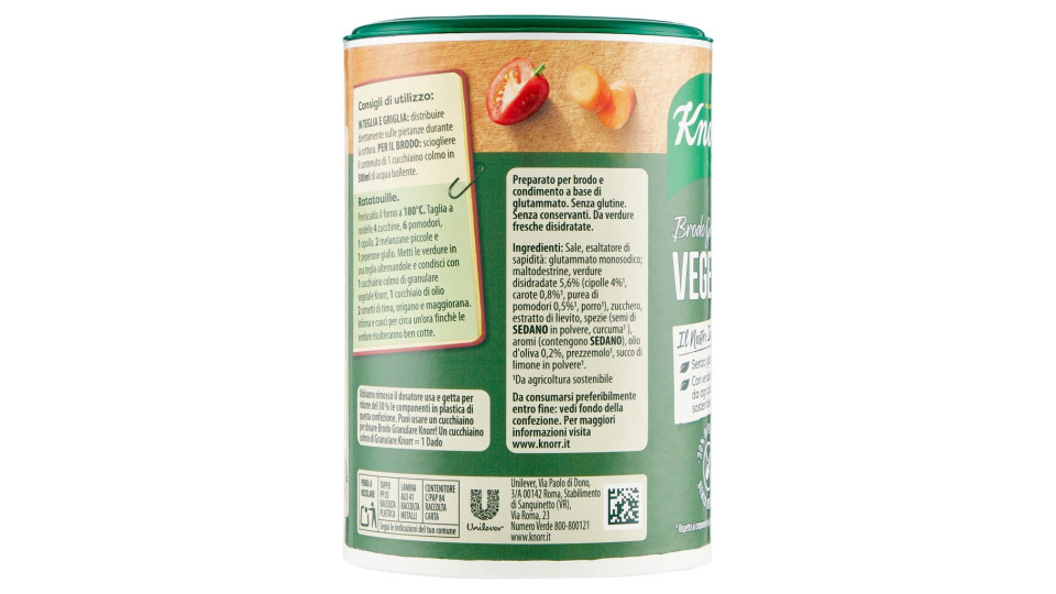 Knorr, brodo granulare verdure
