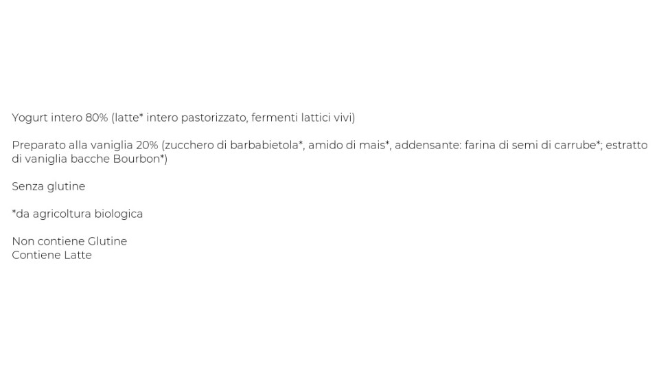 Sterzing Vipiteno, Bio yogurt alla vaniglia