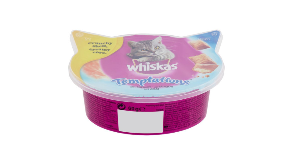 Whiskas, gatto Temptations snack con manzo