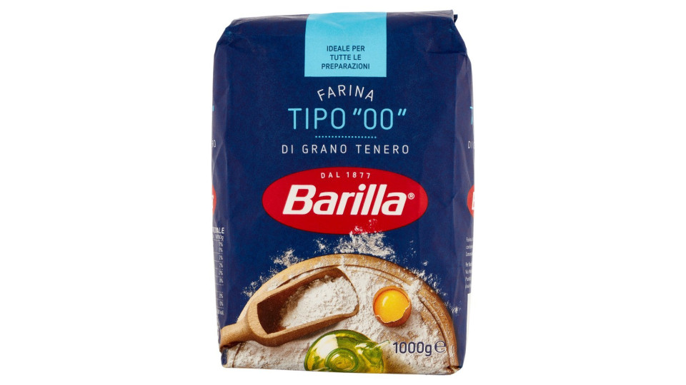Barilla - Farina, di Grano Tenero Tipo "0", per Pane Rustico e Focaccia 