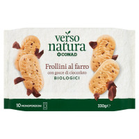 Frollini al farro con gocce di cioccolato