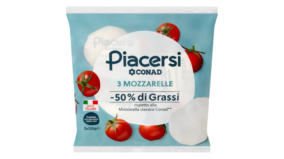 3 Mozzarelle -50% di Grassi 3 x 125 g