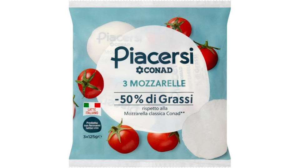 3 Mozzarelle -50% di Grassi 3 x 125 g