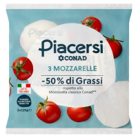 3 Mozzarelle -50% di Grassi 3 x 125 g