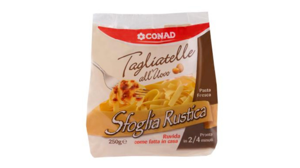 Conad Tagliatelle Uovo Rustiche Gr.250