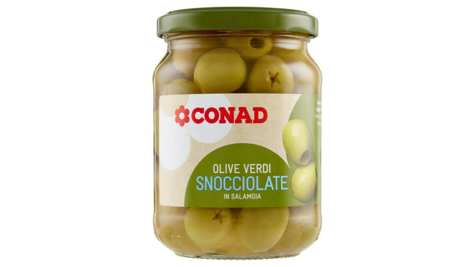 Olive Verdi Snocciolate in Salamoia