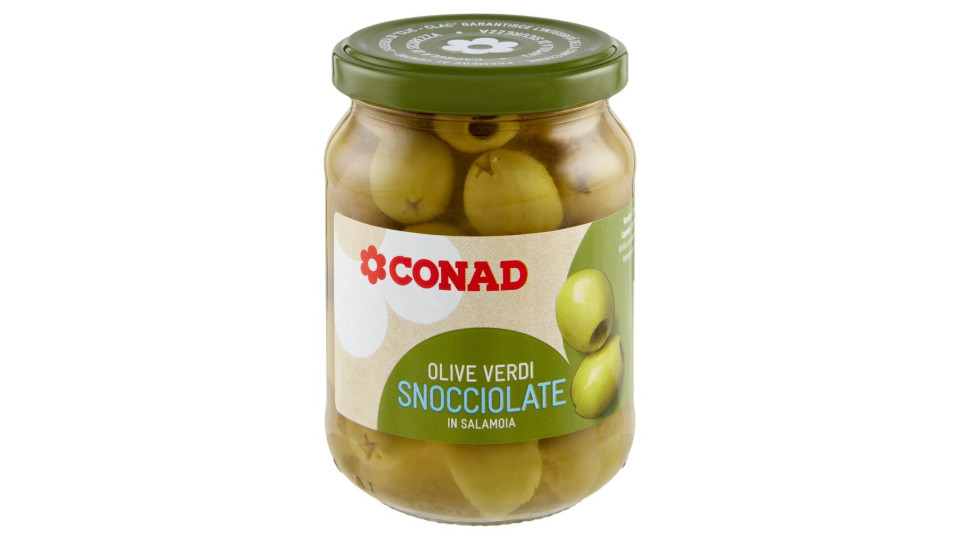 Olive Verdi Snocciolate in Salamoia