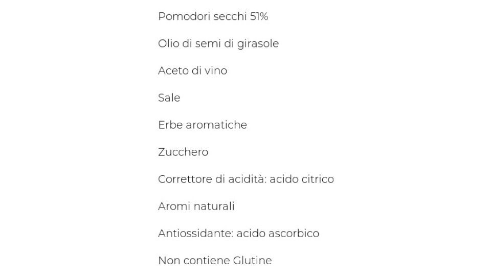Pomodori Secchi Sottolio