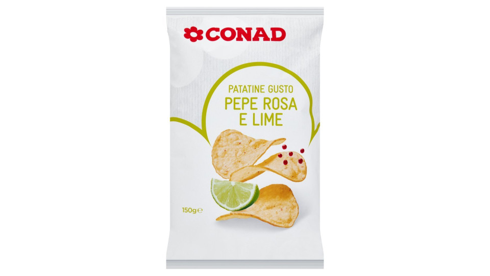 Patatine Gusto Pepe Rosa e Lime
