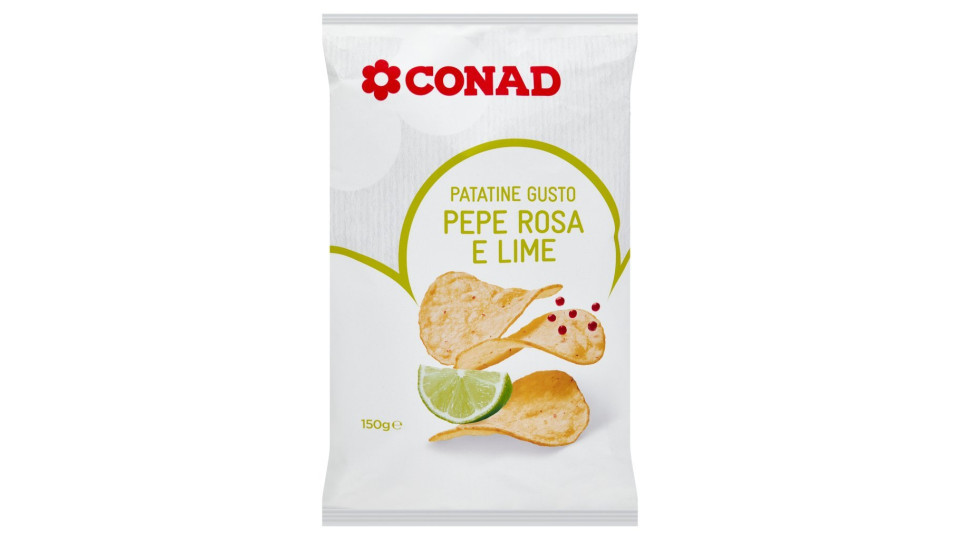 Patatine Gusto Pepe Rosa e Lime