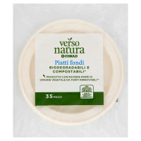 Piatti Fondi Biodegradabili e Compostabili* 35 Pz