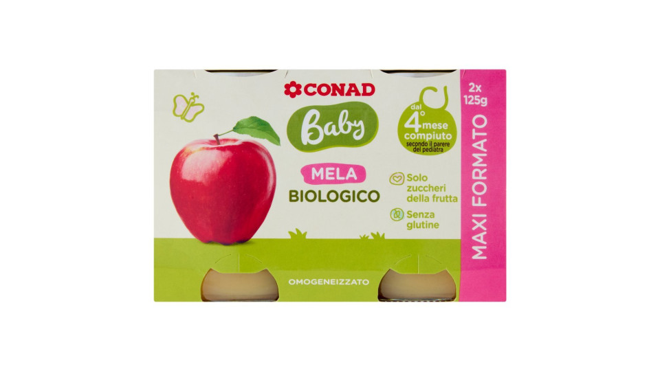 Baby Mela Biologico Omogeneizzato 2 x 125 g