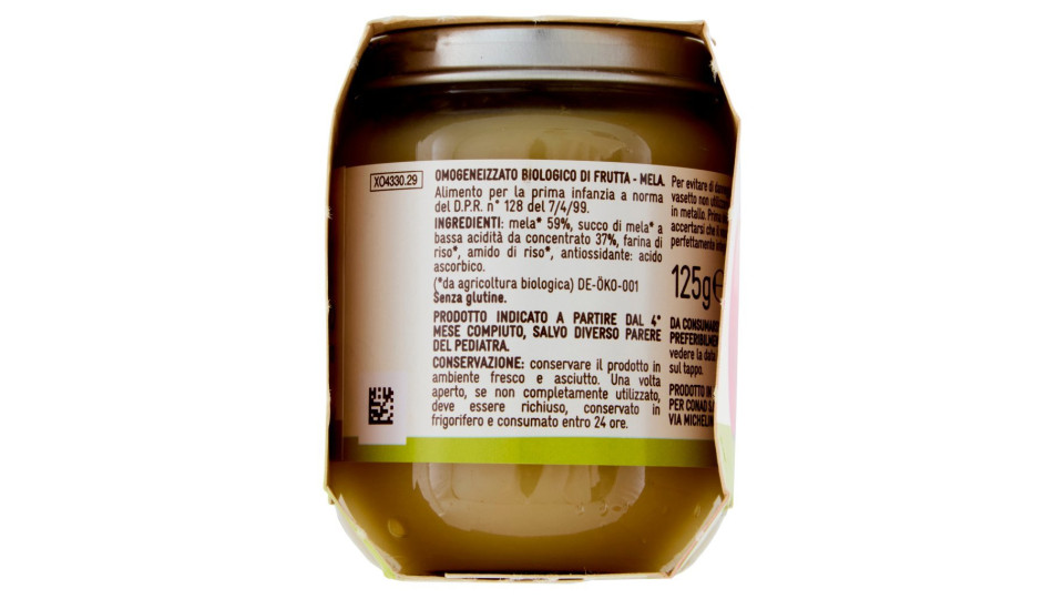 Baby Mela Biologico Omogeneizzato 2 x 125 g
