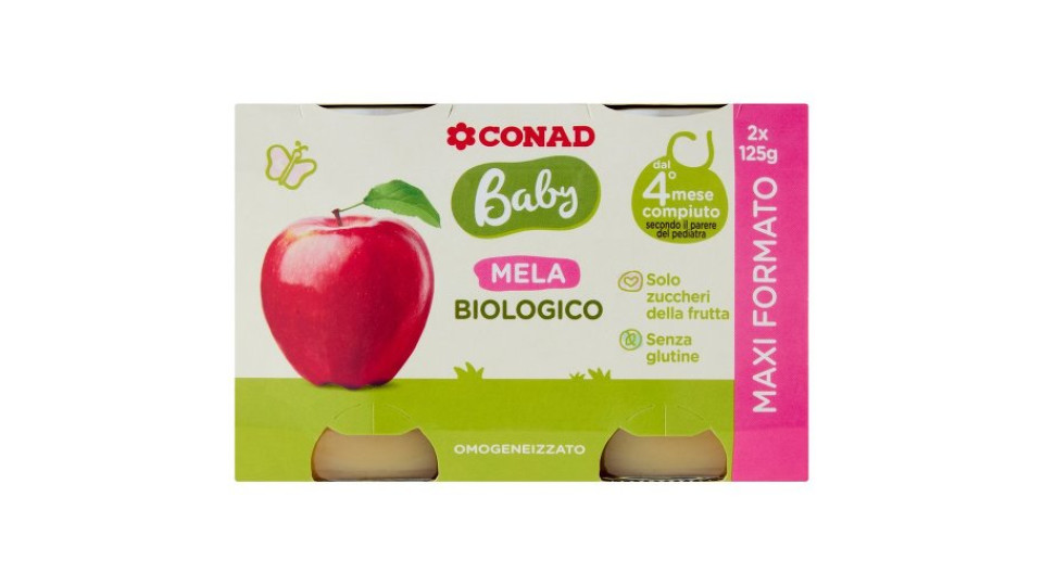 Baby Mela Biologico Omogeneizzato 2 x 125 g