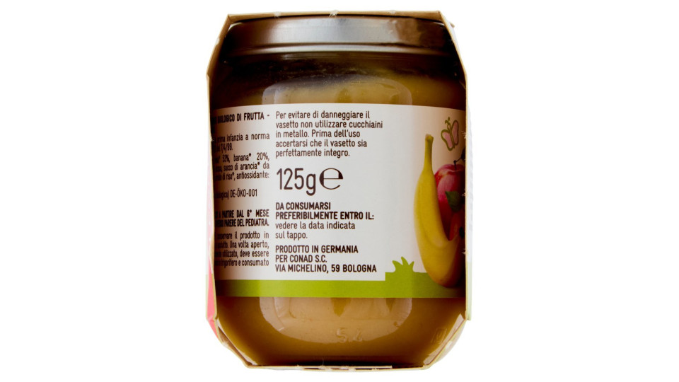 Baby Frutta Mista Biologico Omogeneizzato 2 x 125 g