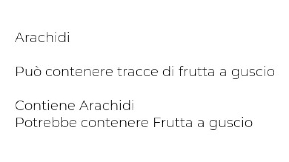 Noberasco, Bio arachidi