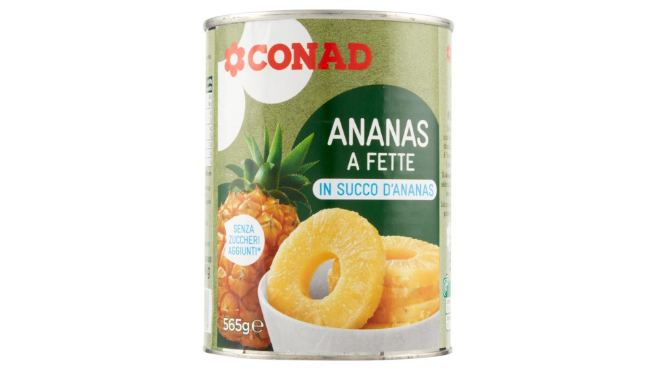 Esselunga, ananas a fette in puro succo di ananas