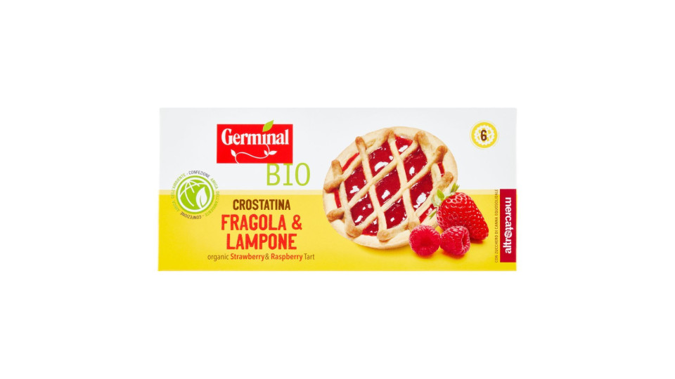 Bio Crostatina Fragola Lampone con Grano Kamut