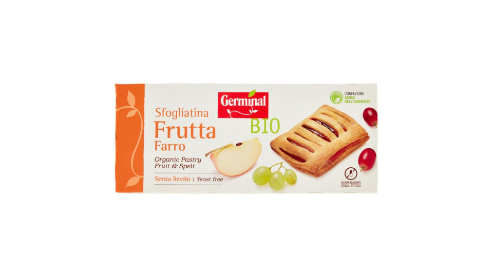 Bio Sfogliatina Frutta Farro 4 x 50 g