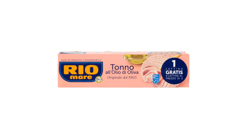 Rio Mare, tonno all'olio di oliva con limone e pepe nero conf. 3x80 g +