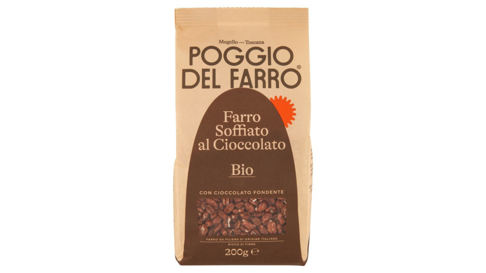 Poggio del Farro, farro soffiato bio al cioccolato