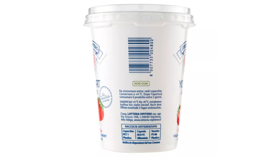 Latteria Soc.Vipiten, Sterzing Vipiteno Yogurt Intero Fragola
