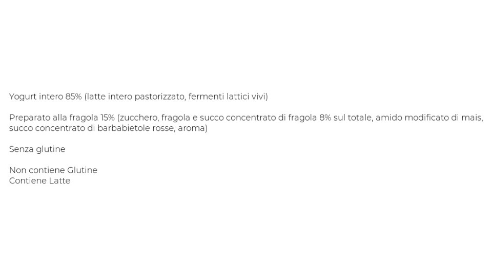 Latteria Soc.Vipiten, Sterzing Vipiteno Yogurt Intero Fragola