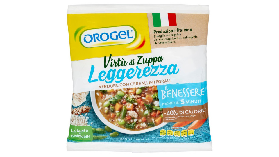 Orogel, Il Benessere Leggerezza Virtù di Zuppa surgelata