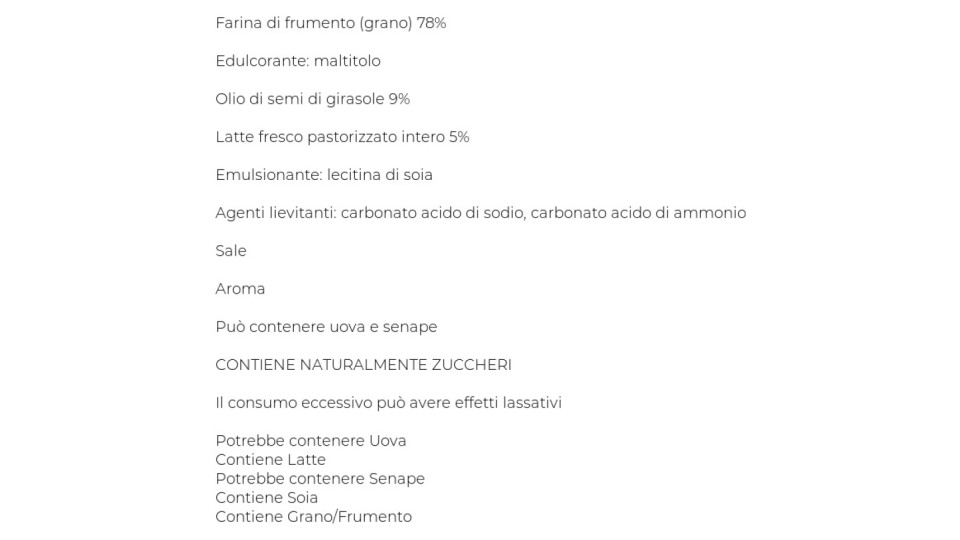 Colussi Gusto Leggero Senza Zuccheri Oswego
